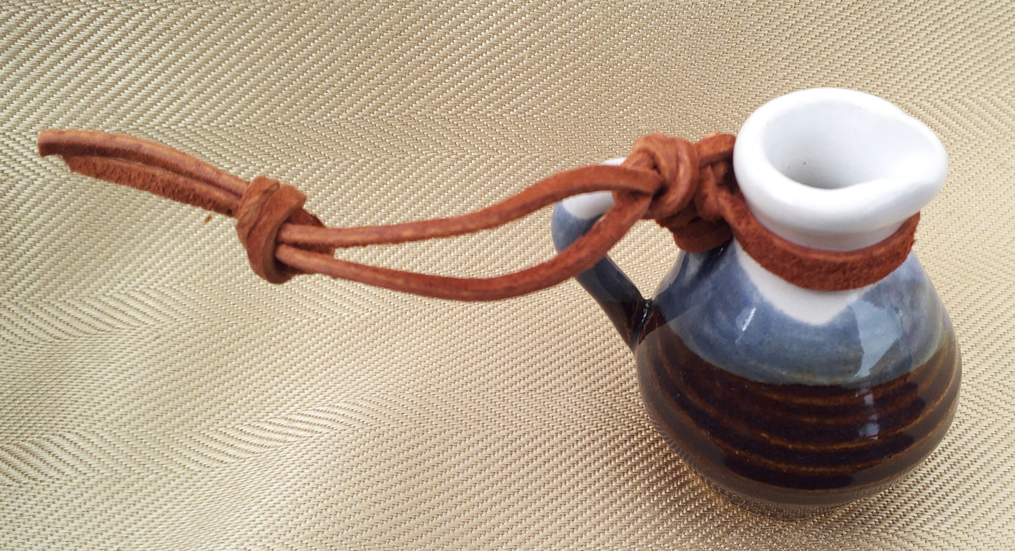 MINI VESSELS W/ LEATHER