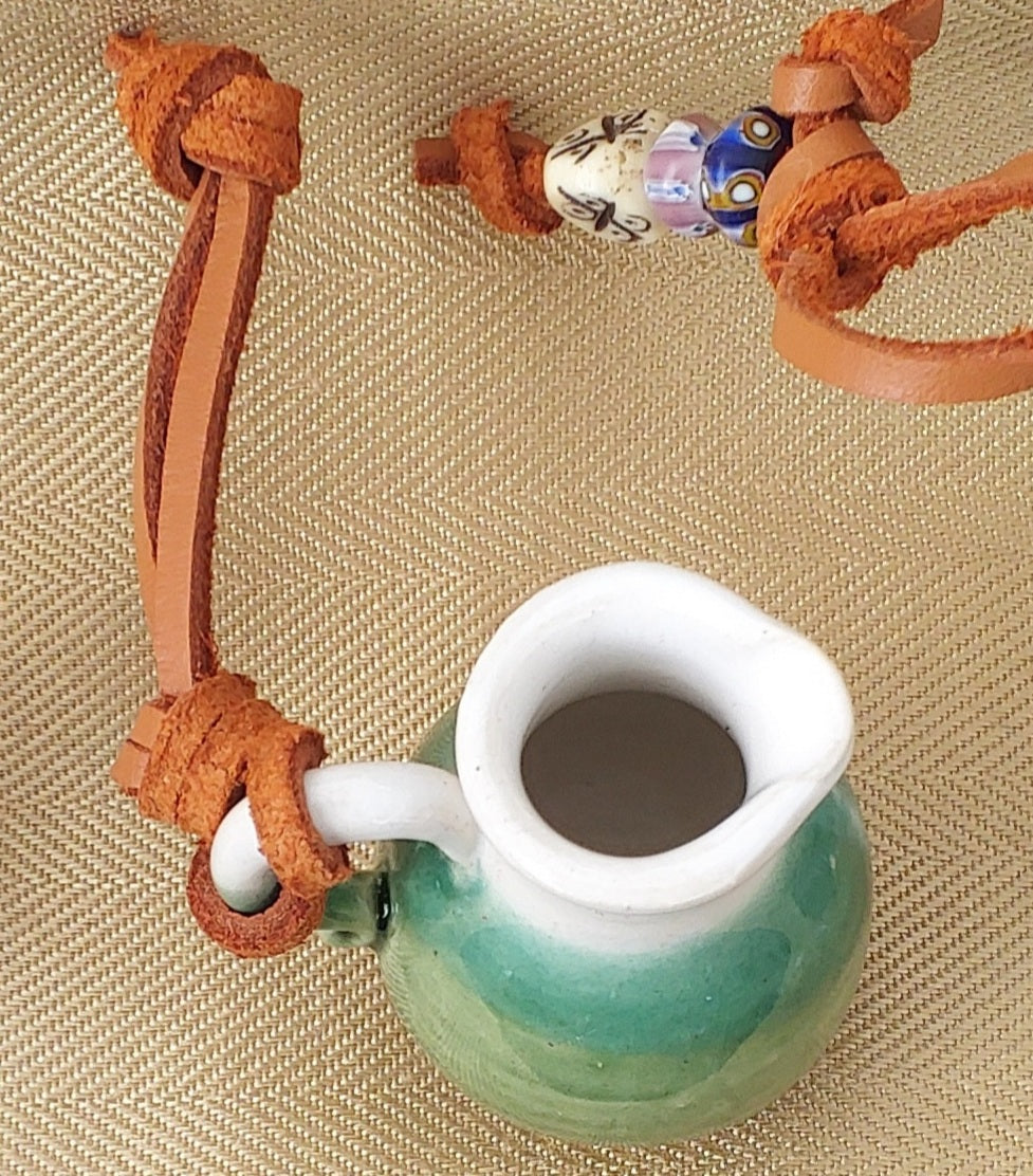 MINI VESSELS W/ LEATHER