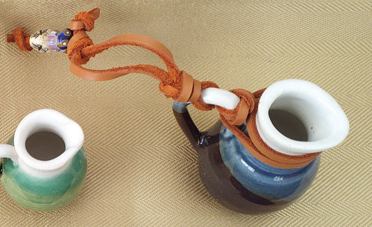 MINI VESSELS W/ LEATHER