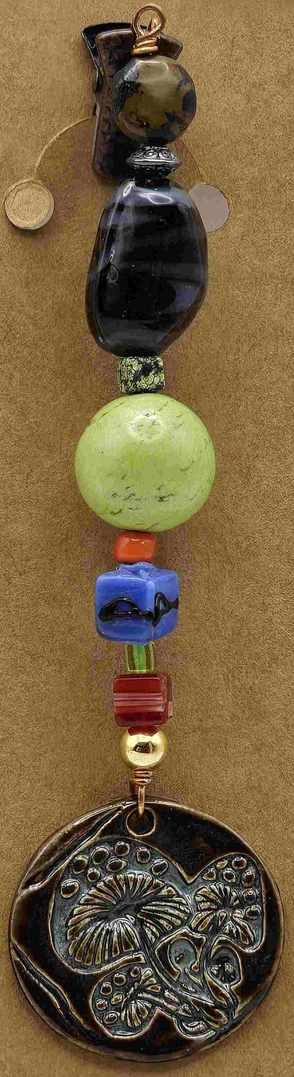 Pirate Charm Mushroom Pendants