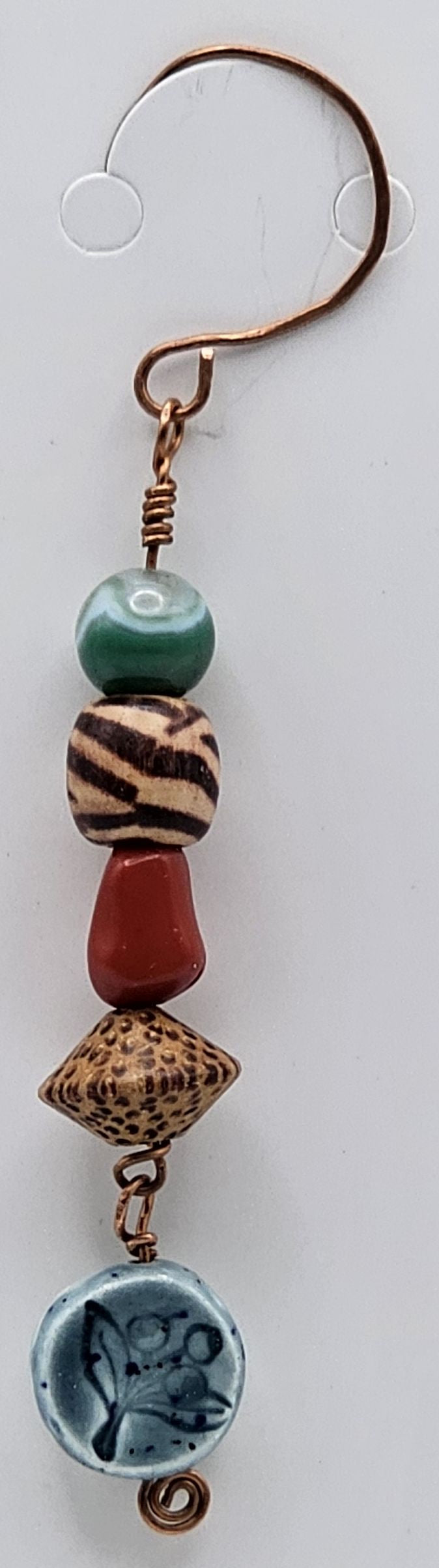 Pirate Charm Blueberry Clay Bead