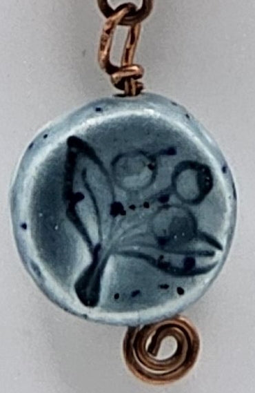 Pirate Charm Blueberry Clay Bead