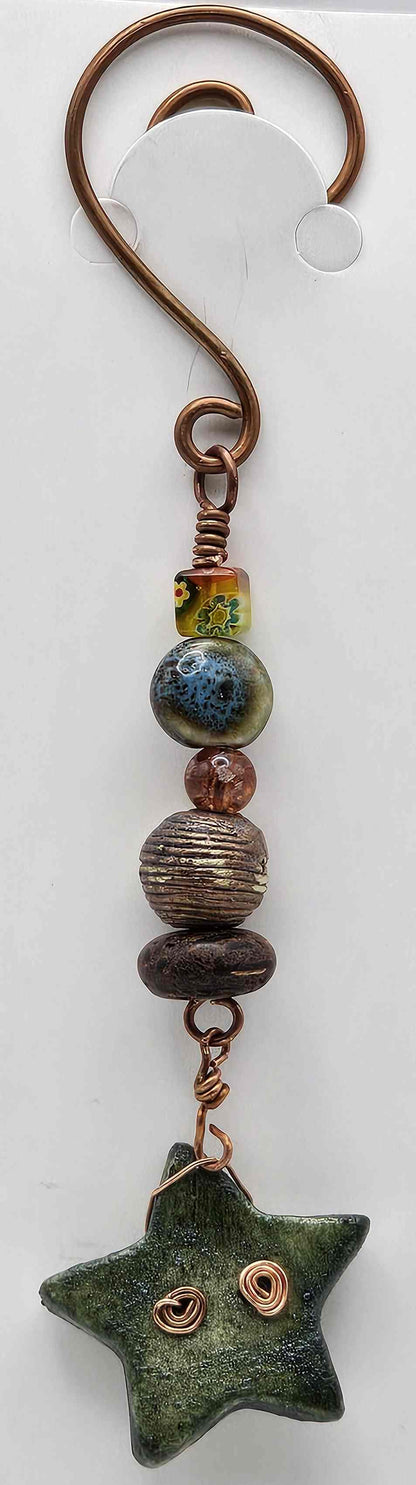 Pirate Charm Raku Clay Bead