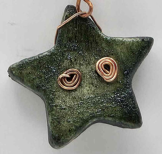 Pirate Charm Raku Clay Bead